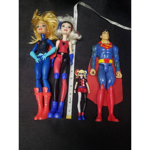 Mattel DC Comics Action Figures Harley Quinn Superman Supergirl Large & Mini - Picture 11 of 12
